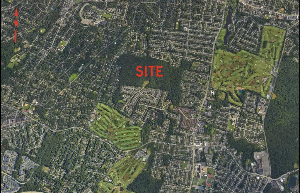 Overview of the Watchung area that is currently at risk of development.