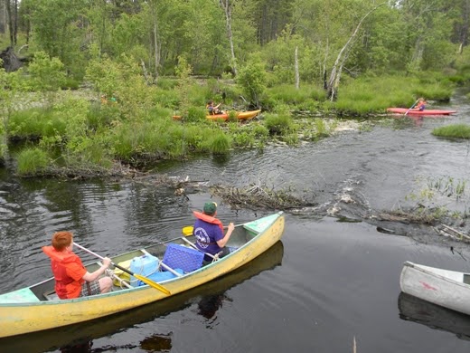 kayak on river
